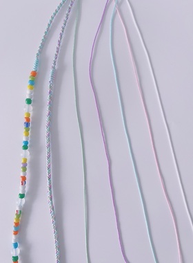 周家同款琉璃编绳锁骨链女项链