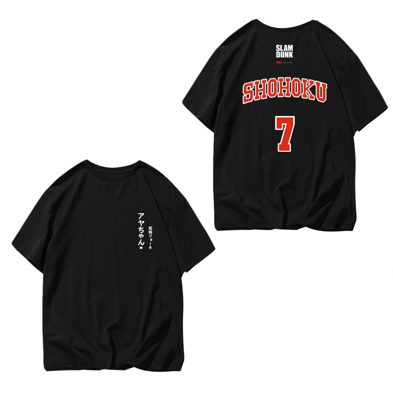 灌篮高手湘北五虎运动纯棉短袖 沃纶物语服饰T恤