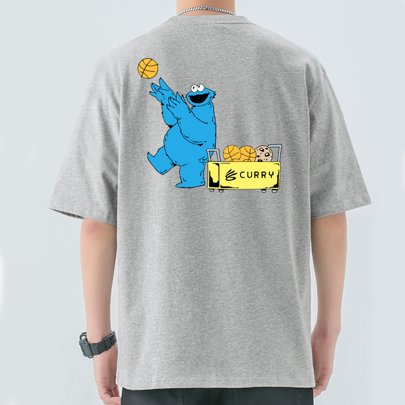 可定制勇士运动库里纯棉半袖t恤衫 沃纶物语服饰T恤