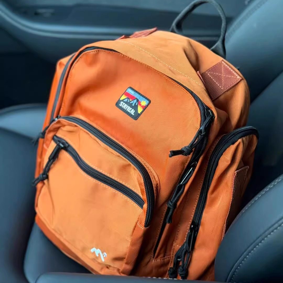 STAYREAL STAY WILD大容量防水双肩包男女休闲胡萝卜学生电脑背包,淘宝优惠券,粉丝福利购,淘宝优惠卷