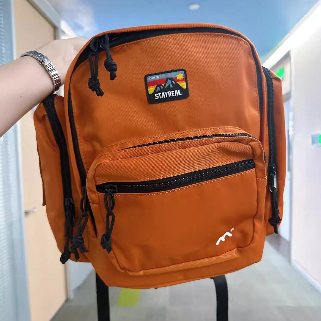 STAYREAL STAY WILD大容量防水双肩包男女休闲胡萝卜学生电脑背包,淘宝优惠券,粉丝福利购,淘宝优惠卷