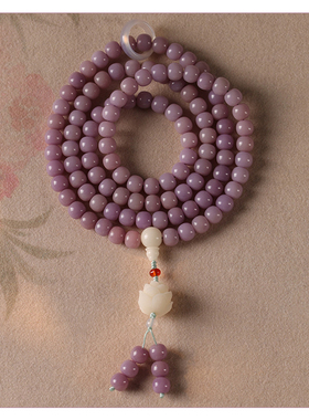 淡雅文艺香芋紫色菩提项链/手链