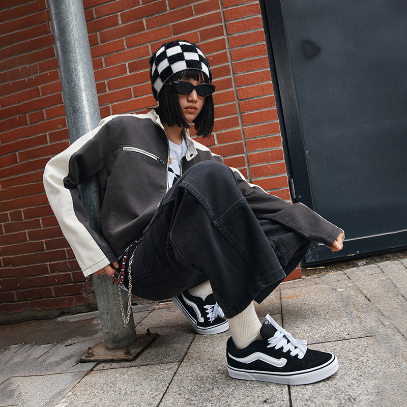 Vans范斯官方 Caldrone黑色美式复古胖胖鞋女鞋板鞋低帮,淘宝优惠券,粉丝福利购,淘宝优惠卷