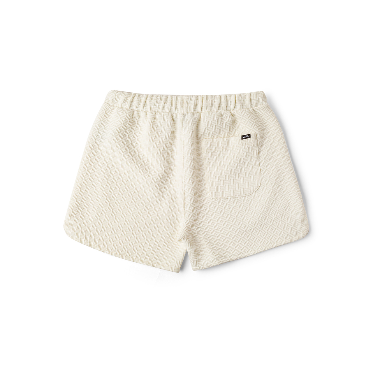 【狂欢节】Vans范斯官方 女子针织短裤米白色运动休闲 - 图0