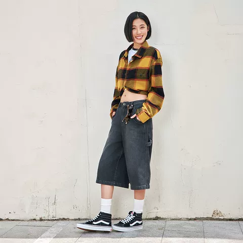 Vans范斯官方 Sk8-Hi黑色高帮男鞋女鞋职业滑板鞋滑板初学者 图片 4