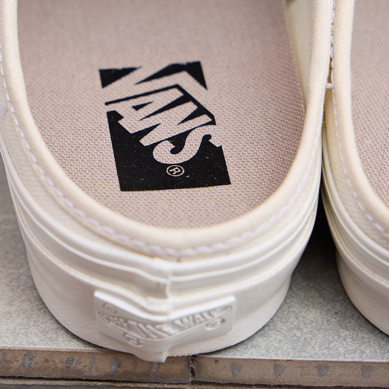 Vans范斯官方 Premium LX Old Skool Mule米白色男鞋女鞋穆勒鞋 - 图1