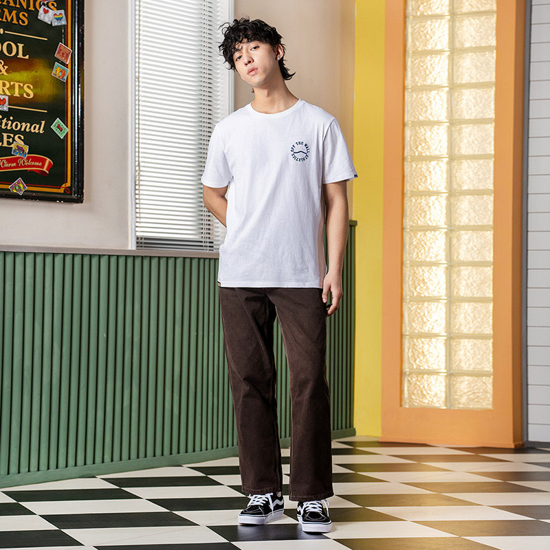 Vans范斯官方 男女情侣白色短袖T恤春季舒适透气清新学院小Logo,淘宝优惠券,粉丝福利购,淘宝优惠卷