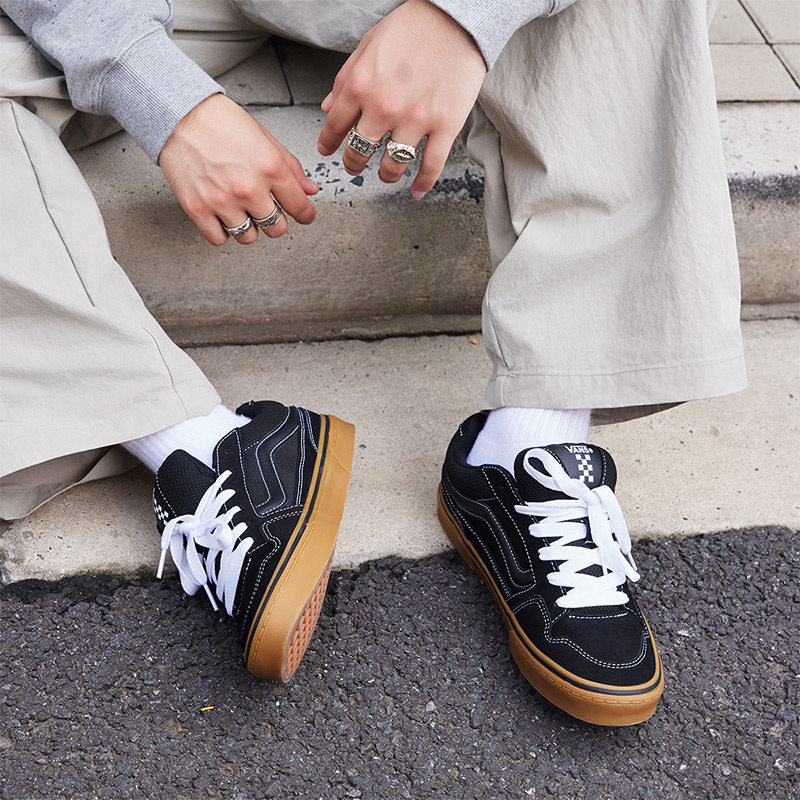 Vans范斯官方 MN Caldrone黑色牛筋底美式复古胖胖鞋男鞋板鞋,淘宝优惠券,粉丝福利购,淘宝优惠卷