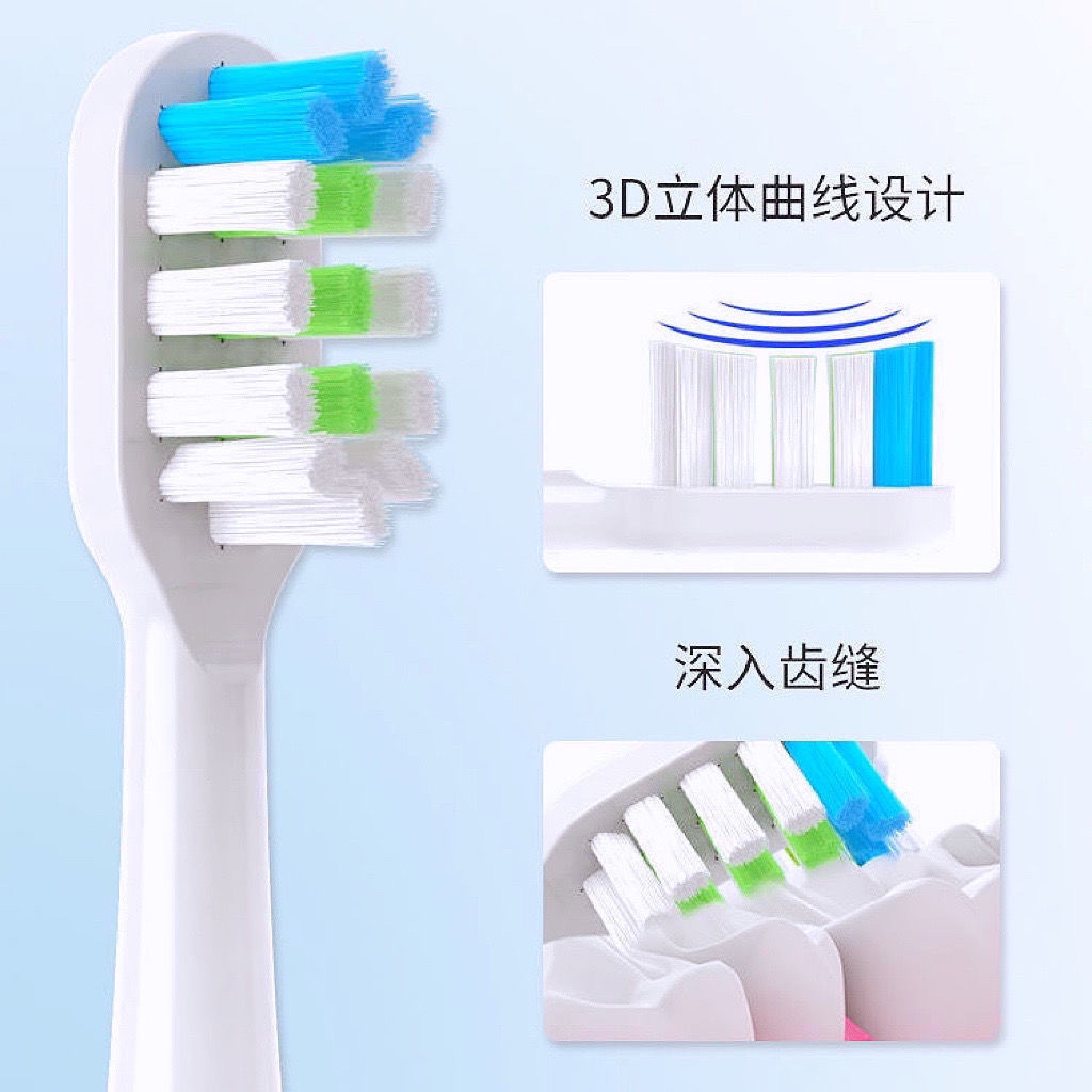 适用美看Mcomb电动牙刷头M2/M3/U6/U8/U1/U2成人替换儿童牙刷头 - 图0