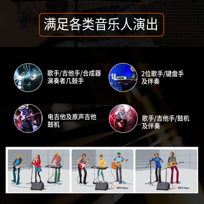 Roland罗兰音箱CUBE STREET EX户外路演网红直播吉他弹唱蓝牙音响-图3