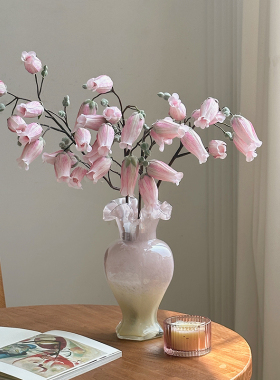 仿真宫灯花绢布假花客厅装饰