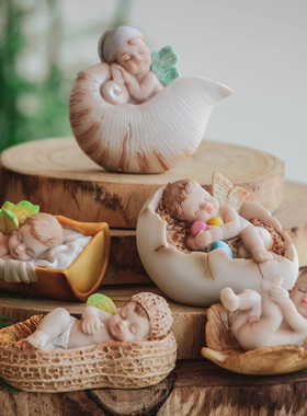 桌面少女心公仔装饰摆件甜美风