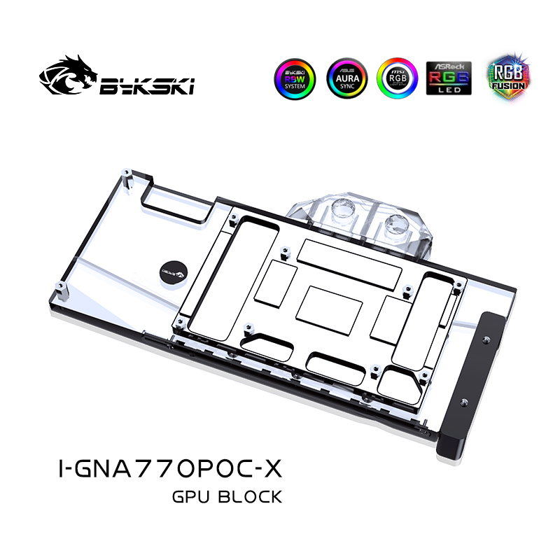 Bykski I-GNA770POC-X 显卡水冷头GUNNIR Arc A770 Photon 16G OC - 图0