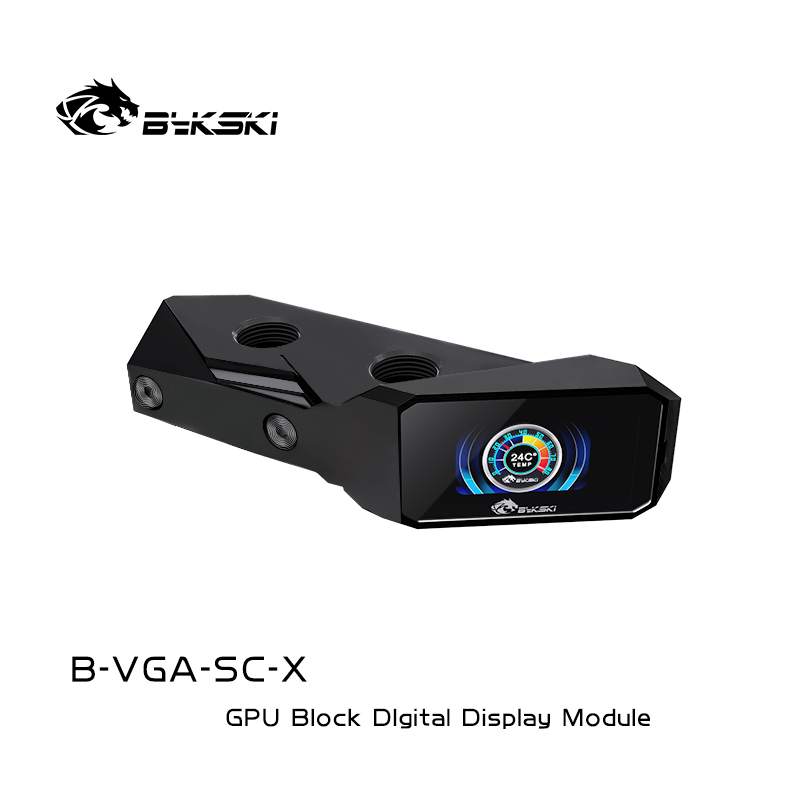 Bykski B-VGA-SC-X 显卡水冷头数显温度计LCD彩屏 超跑仪表盘温控 - 图3