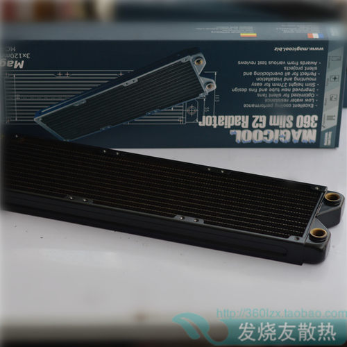 MAGICOOL 120 240 360纯铜单排水冷排 换热器 水冷套装散热器 - 图2