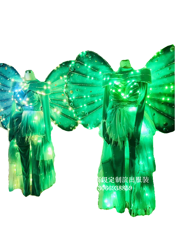 派对表演GOGO景区游乐园巡游海洋贝壳主题演出LED发光服装-图3