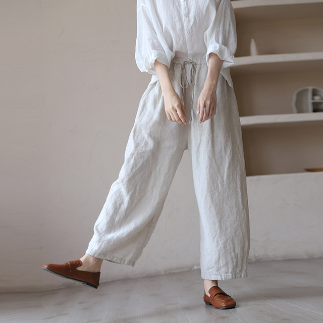 ທໍາມະຊາດແລະງ່າຍດາຍ Tacheng Yulu hemp pants ປູມເປົ້າ