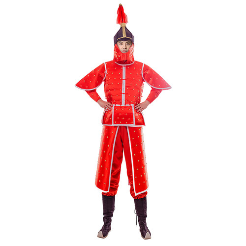清朝八旗盔甲服饰满旗将军盔甲可穿正黄旗盔甲真人演出服装影视剧 - 图1