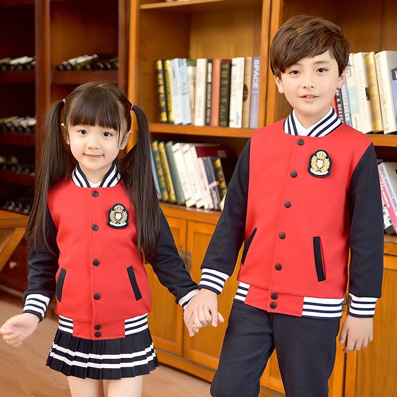 幼儿园园服春秋冬儿童装小学生校服套装老师运动服加厚棒球服班服