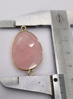 水晶切角水滴毛衣链项链连器配件