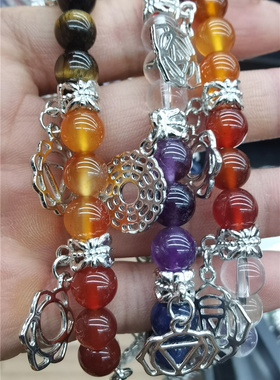 情侣水晶石头金属灵气配件欧美