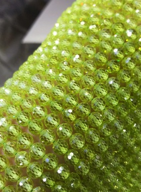 锆石切角珠4MM手工饰品DIY材料