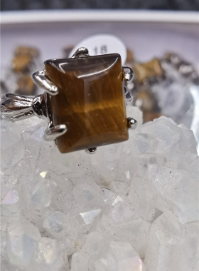 情侣黄虎眼欧美款天然石