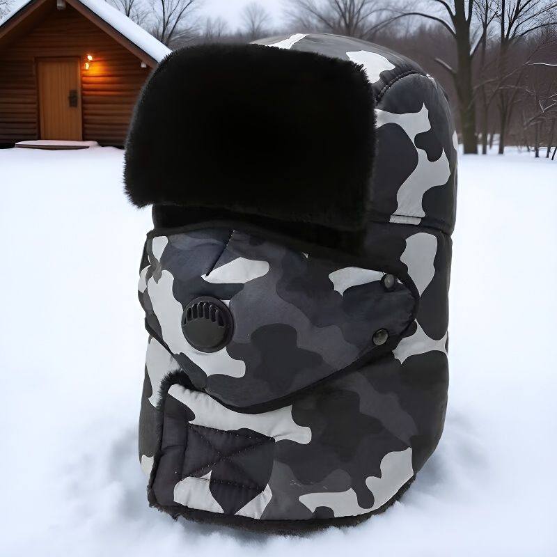 冬季雷锋帽男东北防寒面罩加绒骑车护耳帽加厚帽子女防风保暖棉帽,淘宝优惠券,粉丝福利购,淘宝优惠卷