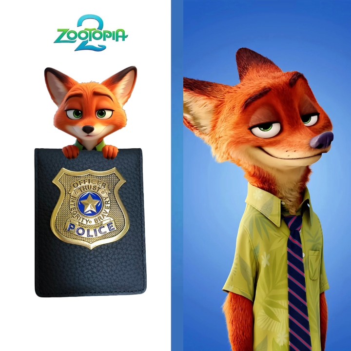 疯狂动物城2周边朱迪尼克警官证含内证件拍摄道具真皮证件套卡包,淘宝优惠券,粉丝福利购,淘宝优惠卷