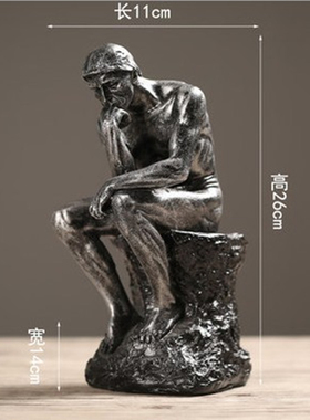 北欧风格思考者软装橱窗创意摆件