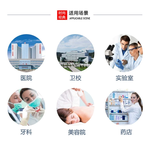 Белый халат, комбинезон, униформа медсестры, очки, увеличенная толщина