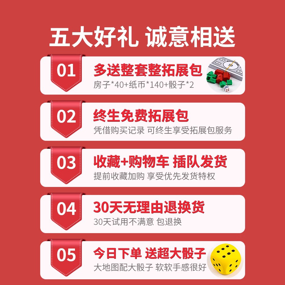 大富豪游戏豪华世界之旅儿童成人版富翁桌游超级二合一地毯飞行棋 - 图1