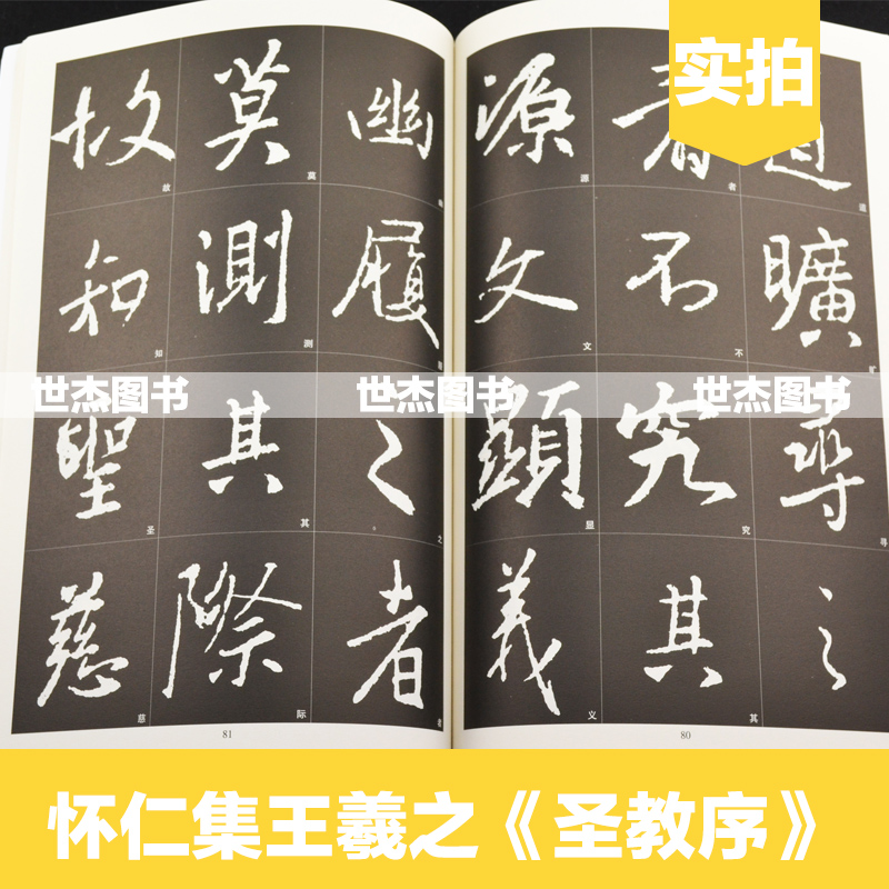 正版历代名家名帖书法经典怀仁集王羲之圣教序李放鸣编珍藏拓碑版大字帖学生成人练习写毛笔技法楷书字帖教程碑帖临摹教材书-图2