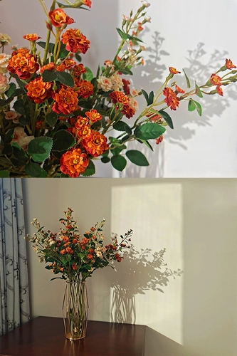 Little Rose Rose Link Flower Art Light Luxury Psseudo Psseudo Living Room Home Dining Table TV Шкаф с перекресткой Proposa