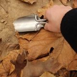 Маленькая портативная складная дорожная лопата из нержавеющей стали для рыбалки