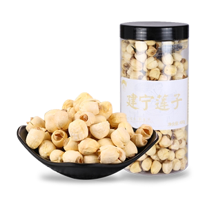 菌益 建宁莲子400g 干货去芯干莲子取心非湘莲手工通心莲子新鲜货