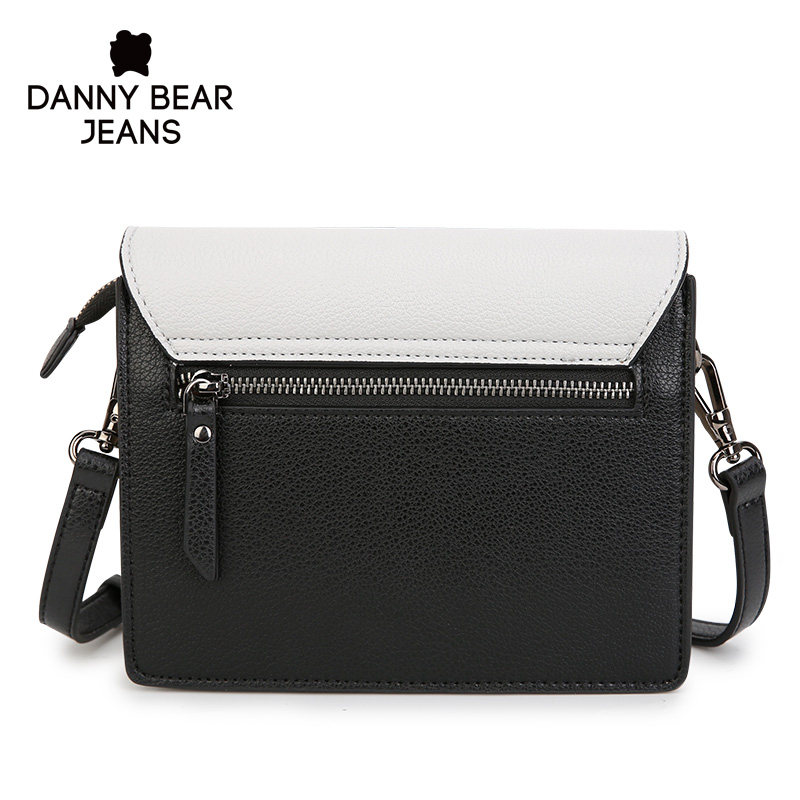 danny bear女2020个性撞色斜挎包 丹尼熊箱包女士包袋