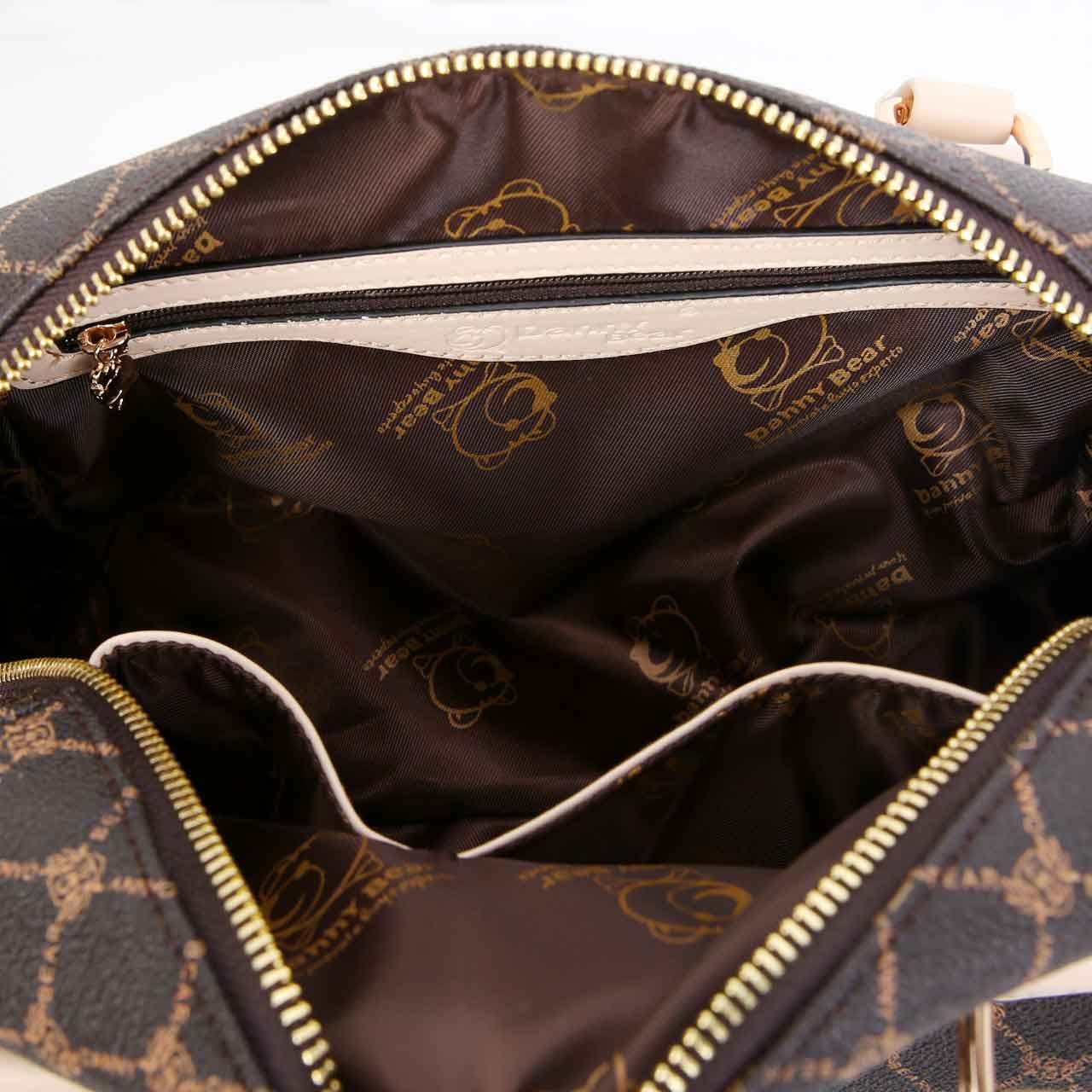 丹尼熊手提女小新款菱格波士顿包 丹尼熊箱包女士包袋