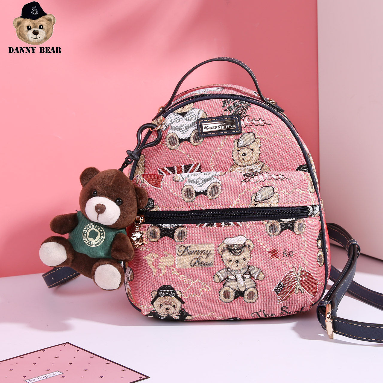  丹尼熊箱包双肩背包