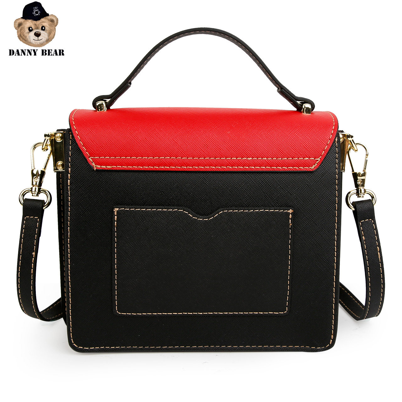 丹尼熊新品手提女国潮个性风斜挎包 丹尼熊箱包女士包袋