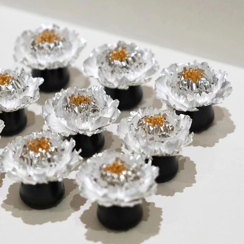 恋物志纯银999盖置24k镀金高档摆件壶托故式茶零配件 花开富贵,淘宝优惠券,粉丝福利购,淘宝优惠卷