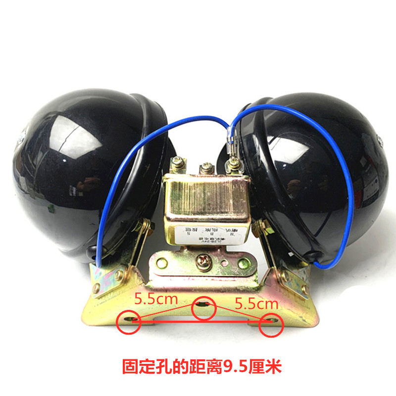 汽车货车双音电喇叭大中型货车越野车大蜗牛喇叭DL34BG12V24V超响 - 图1