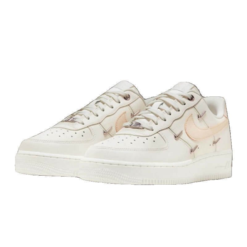 现货 NIKE Force 1白粉四钩耐磨低帮运动休闲女子板鞋FV8110-181-图0