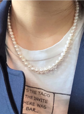 直邮正品轻奢锁骨链气质珍珠项链