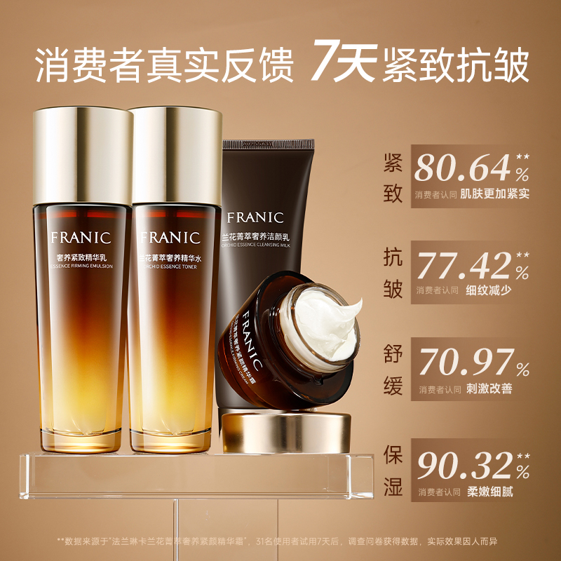 法兰琳卡菁萃奢养紧颜套装紧致兰花 法兰琳卡面部护理套装