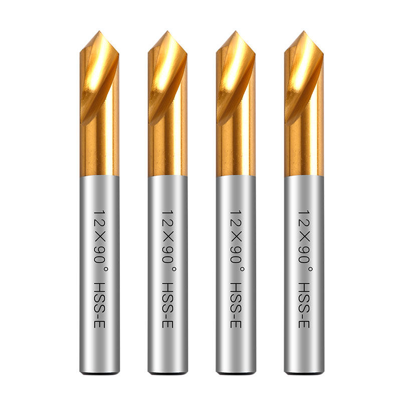 拓普含钴镀钛90度定心钻定位钻定点钻倒角钻中心钻加长60度120度