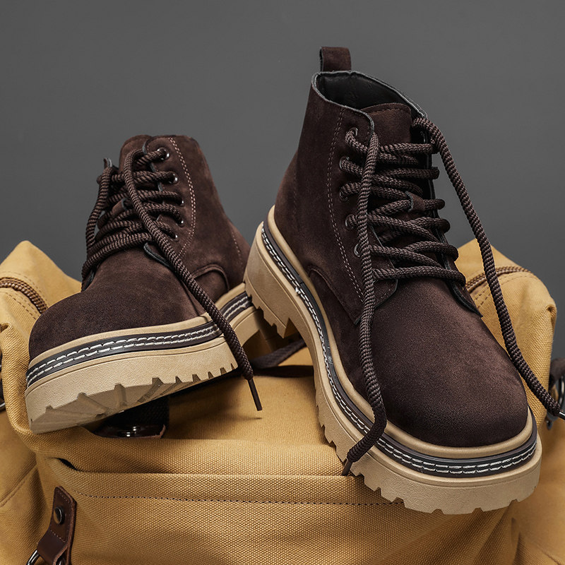 踢不烂马丁靴男冬季高帮防水防滑大黄靴男士户外运动登山工装靴子,淘宝优惠券,粉丝福利购,淘宝优惠卷