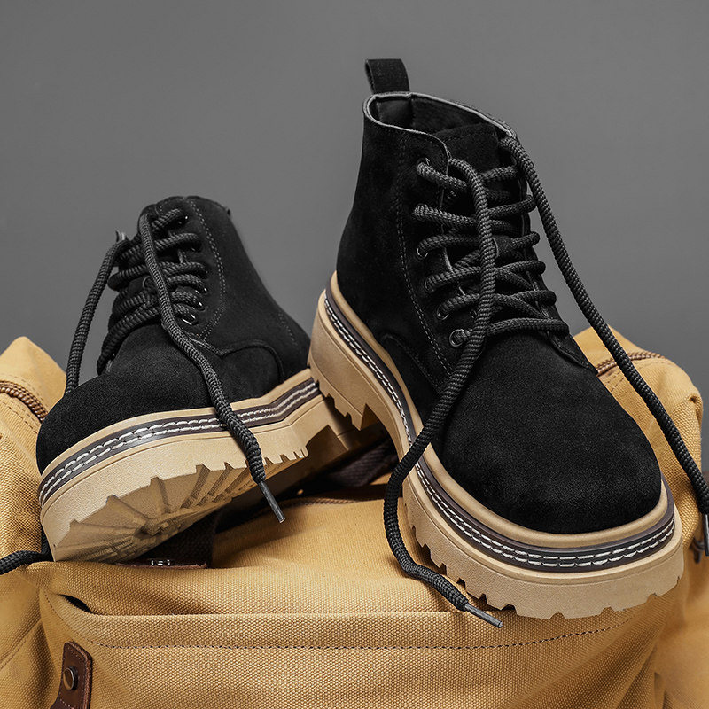 踢不烂马丁靴男冬季高帮防水防滑大黄靴男士户外运动登山工装靴子,淘宝优惠券,粉丝福利购,淘宝优惠卷