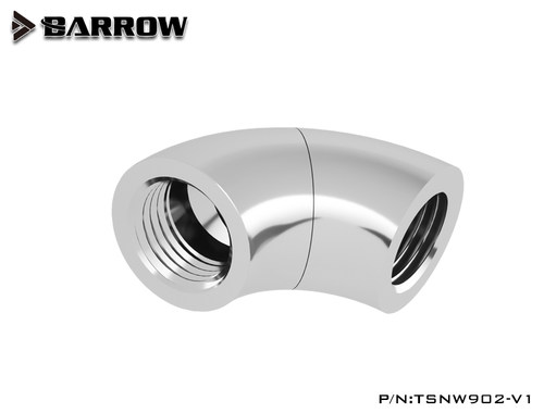 Barrow 双内牙 90度蛇形弯头 双内丝蛇弯 TSNW902-V1 缓弯 - 图2
