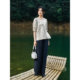 XWI Xinwei 100% Acetate Fiber Old Money Style Casual Pants Women's 2026 Summer High Waist Covering Hips Slim Straight Leg Wide Leg Pants